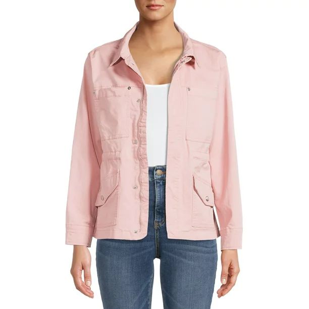 Time and Tru Women's Field Jacket - Walmart.com | Walmart (US)