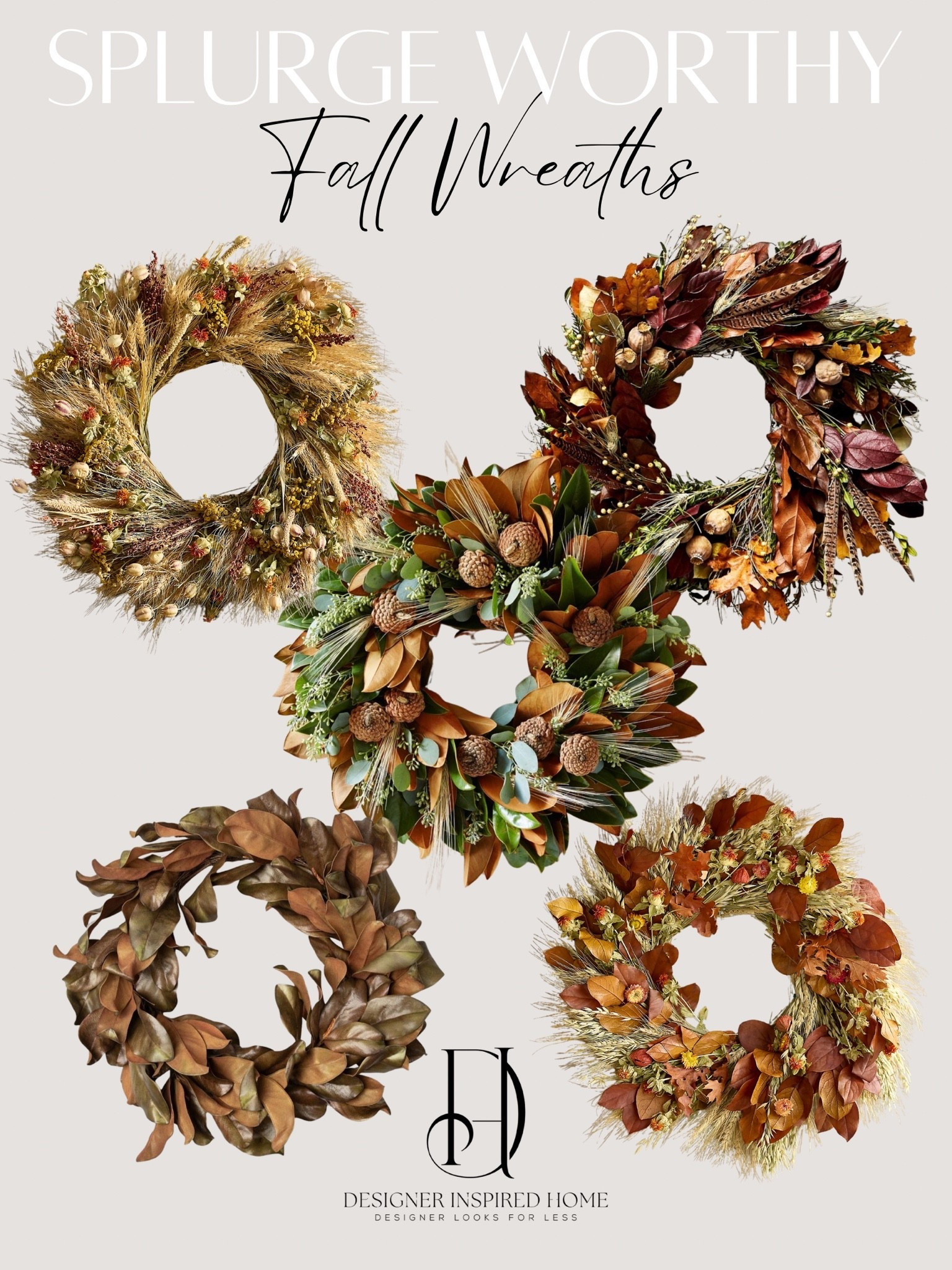 Splurge worth Fall wreath round up!

#LTKHome #LTKSeasonal