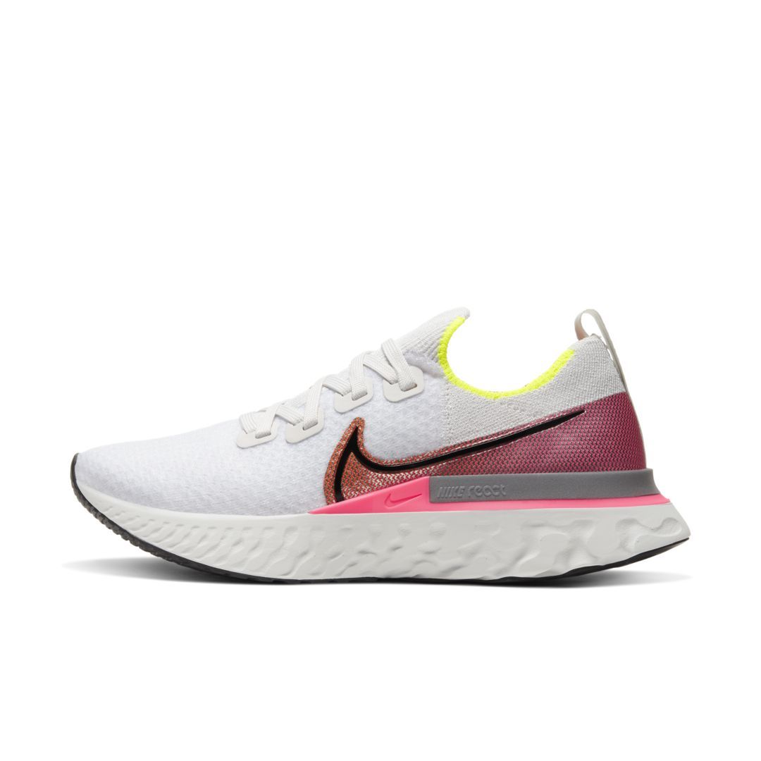 Nike React Infinity Run Flyknit Women's Running Shoe Size 6 (Silver/Pink Blast) CD4372-004 | Nike (US)
