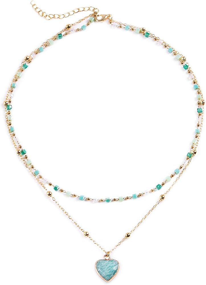 Handmade Multilayered Colorful Seed Beads Choker Necklace – Boho Starfish Creative Beach Jewelr... | Amazon (US)