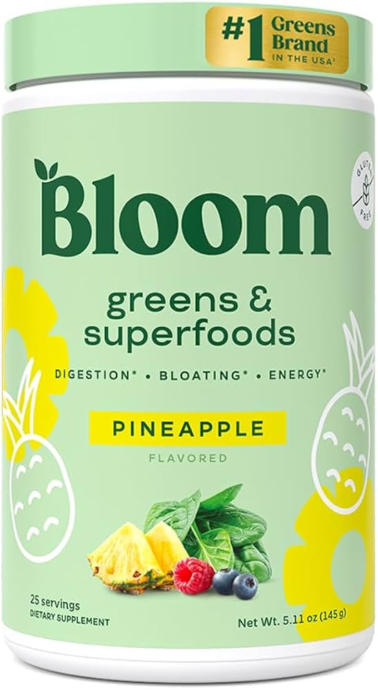 Bloom Nutrition Superfood Greens Powder, Digestive Enzymes with Probiotics and Prebiotics, Gut He... | Amazon (US)