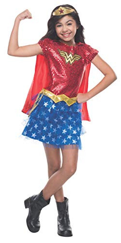 Rubie's Costume DC Superheroes Wonder Woman Sequin Child Costume, Medium | Amazon (US)