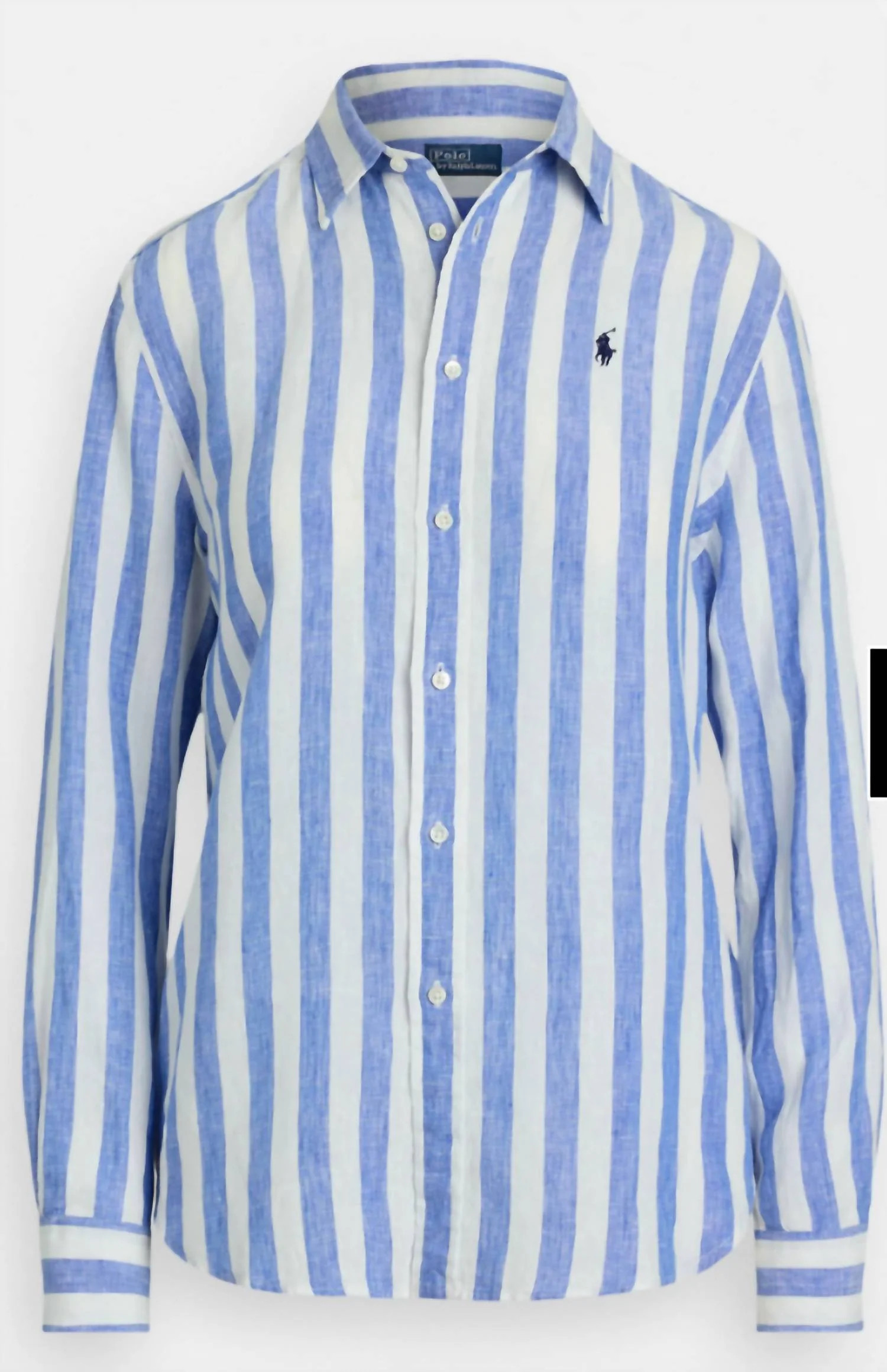 Women's Classic Linen Stripe Linen Shirt In Blue/white | Shop Simon