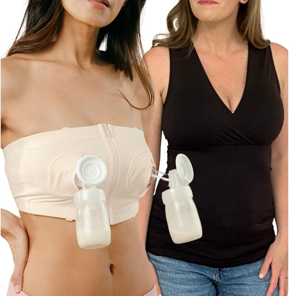 Hands-Free Pumping Bra - Comfortable, Adjustable, Customizable - Converts Nursing Bra or Maternit... | Amazon (US)