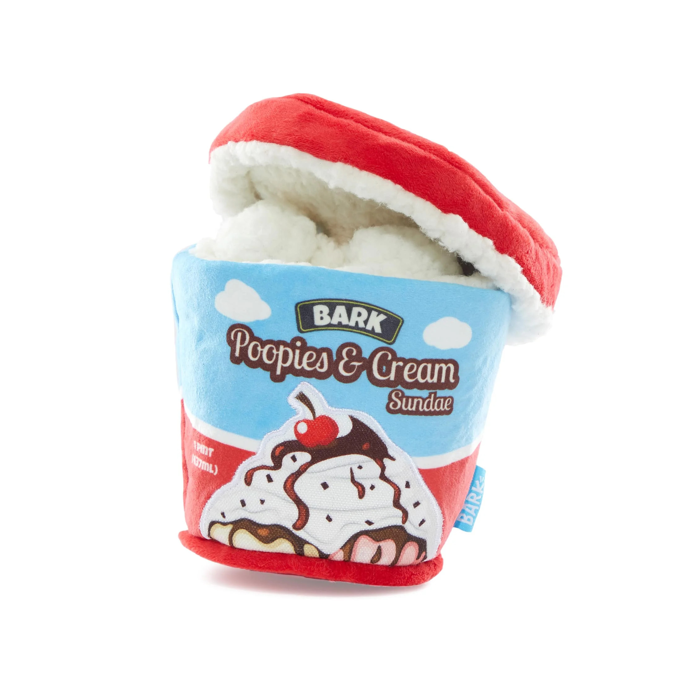 BARK Poopies and Cream Dog Toy, Plush Pint Design, Squeaky, All Sizes - Walmart.com | Walmart (US)