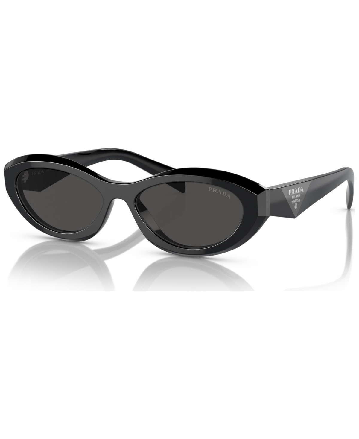Prada Irregular Low Bridge Women's Sunglasses, Pr 26ZSF - Black | Macy's