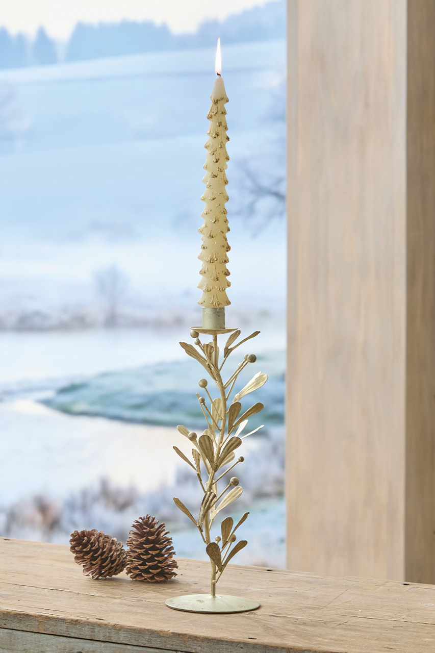 Berries and Leaves Taper Candle Holder | Coldwater Creek