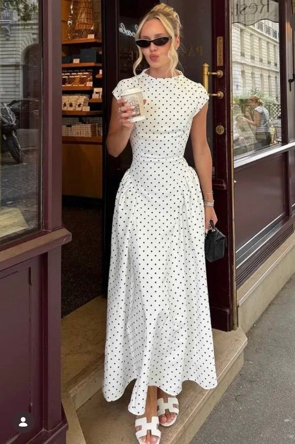 Selfie Leslie

Lynnie Cap Sleeve Maxi Dress Polka Dot

White Oran sandal 

Quiet luxury

#LTKMothersDay #LTKootd #LTKmorningroutine