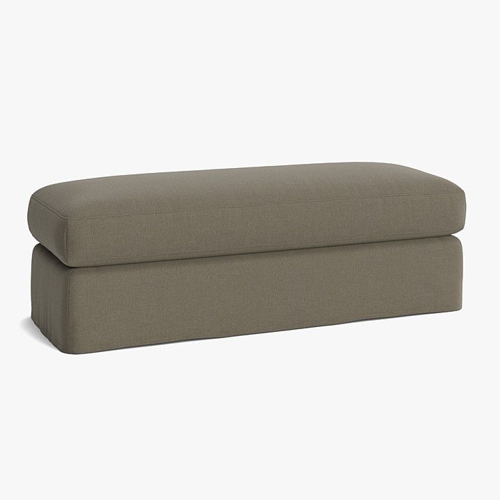 Macy Slipcovered Ottoman | McGee & Co.