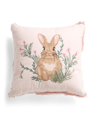 14x14 Springville Bunny Pillow | TJ Maxx