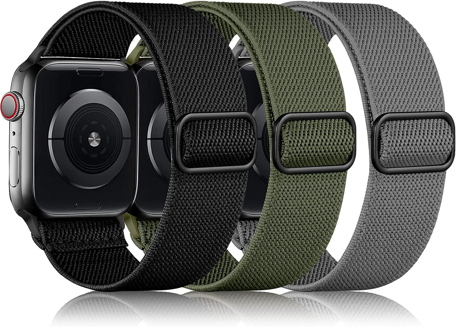 DaQin 3 Pack Stretchy Solo Loop Compatible with Apple Watch Band 44mm 42mm 40mm 38mm 45mm 41mm 49... | Amazon (US)