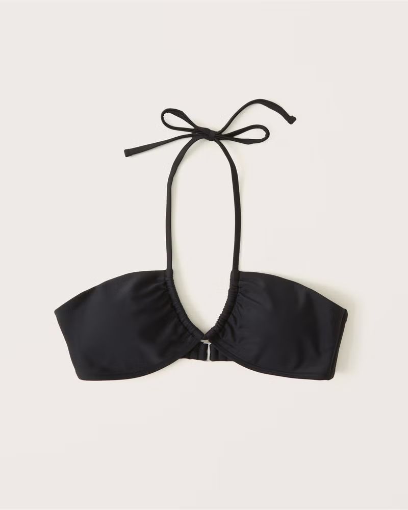 Upside Down Halter Triangle Bikini Top | Abercrombie & Fitch (US)