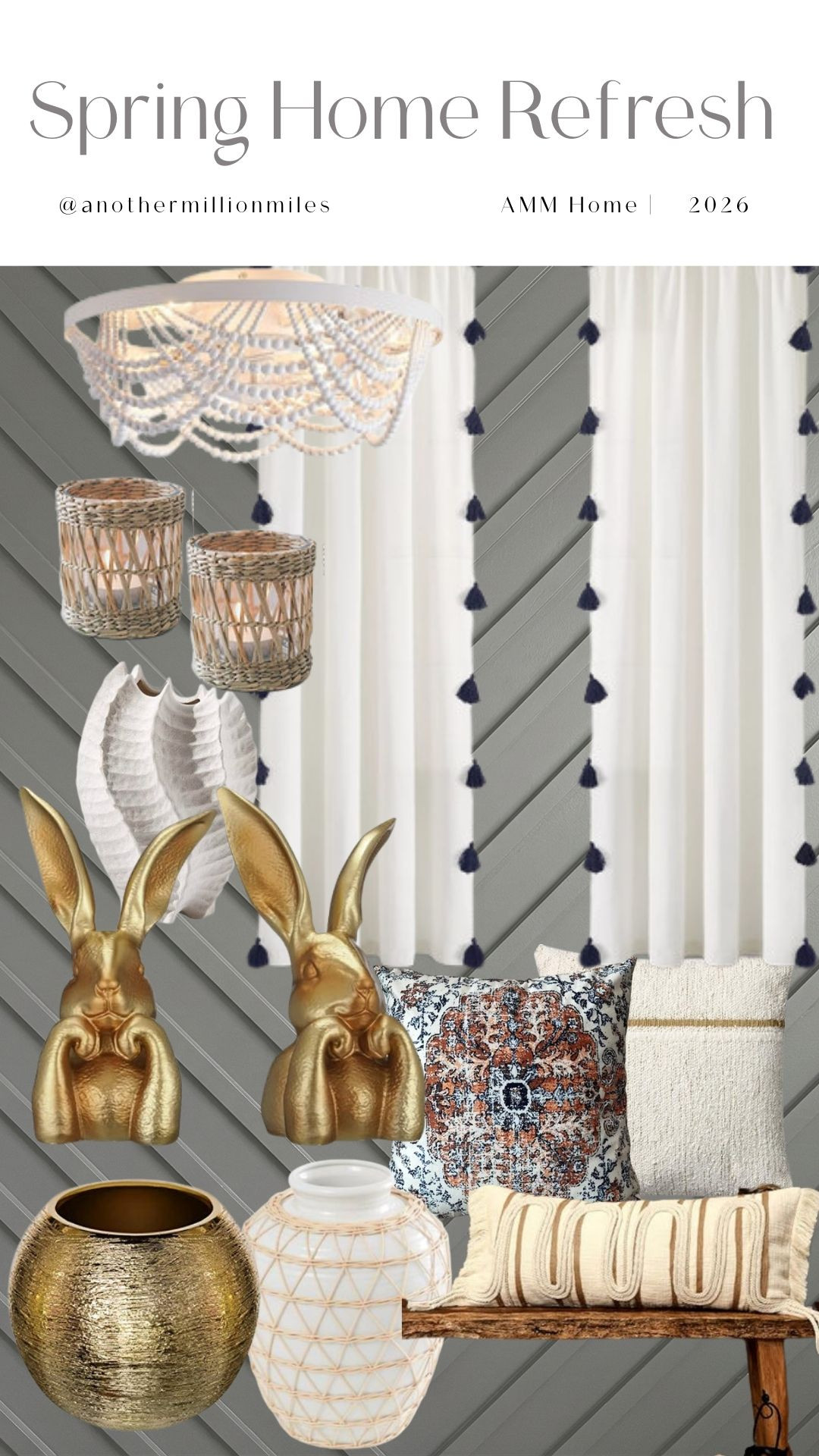 Spring Home Refresh, but make it intentional. 🤍 I’m obsessed with how a few elevated swaps—texture-rich curtains, warm woven accents, sculptural vases, and those gold bunny moments—can instantly shift the energy of a room and boost confidence in your space (and your day).

This is my favorite kind of micro habits reset for high performing women: small changes, big calm—hello burnout recovery, softer mornings, and stronger boundaries around what you let into your environment. Saving this as my seasonal goal setting + manifestation ritual for my self concept.

Shop my Spring Home picks on LTK. 
 

 #LTKSpringSale #LTKdayinmylife #LTKSeasonal