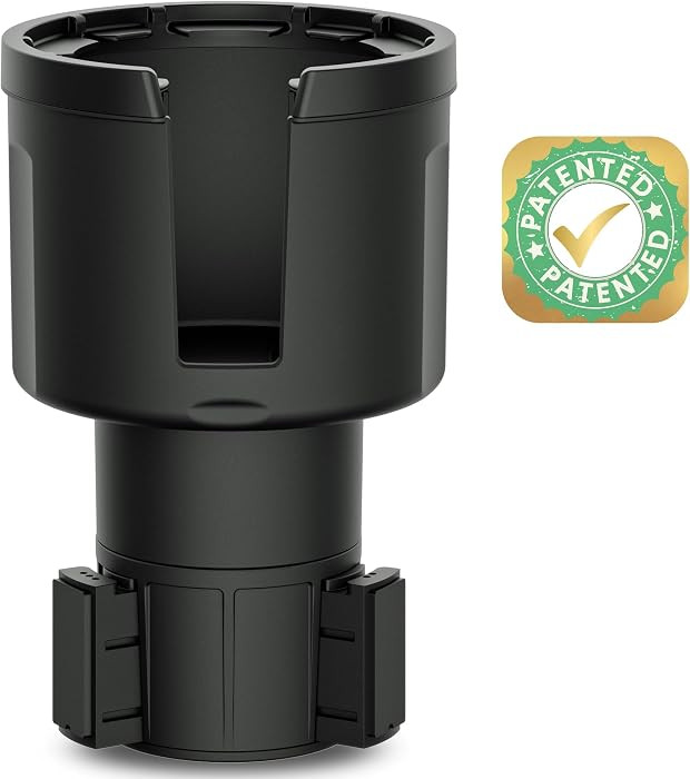 Car Cup Holder Expander, Water Bottle Adapter Extender Insert, Black | Amazon (US)