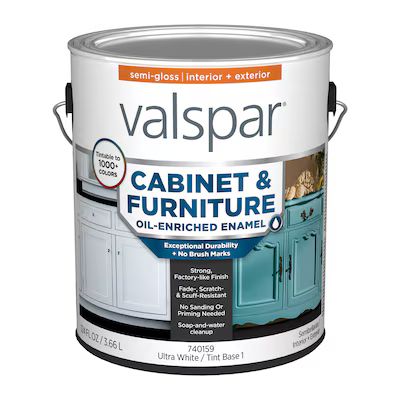 Valspar Semi-gloss Cabinet & Furniture Paint Enamel (1-Gallon) Lowes.com | Lowe's
