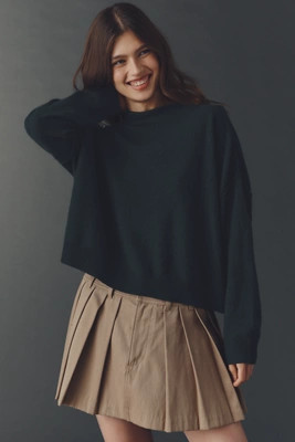 The Alani Cashmere Mock-Neck Sweater by Pilcro | Anthropologie (US)