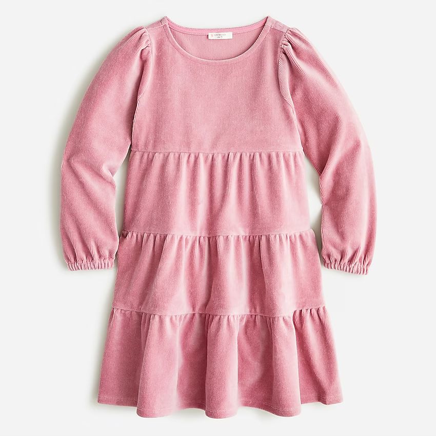 Girls' tiered corduroy dress | J.Crew US