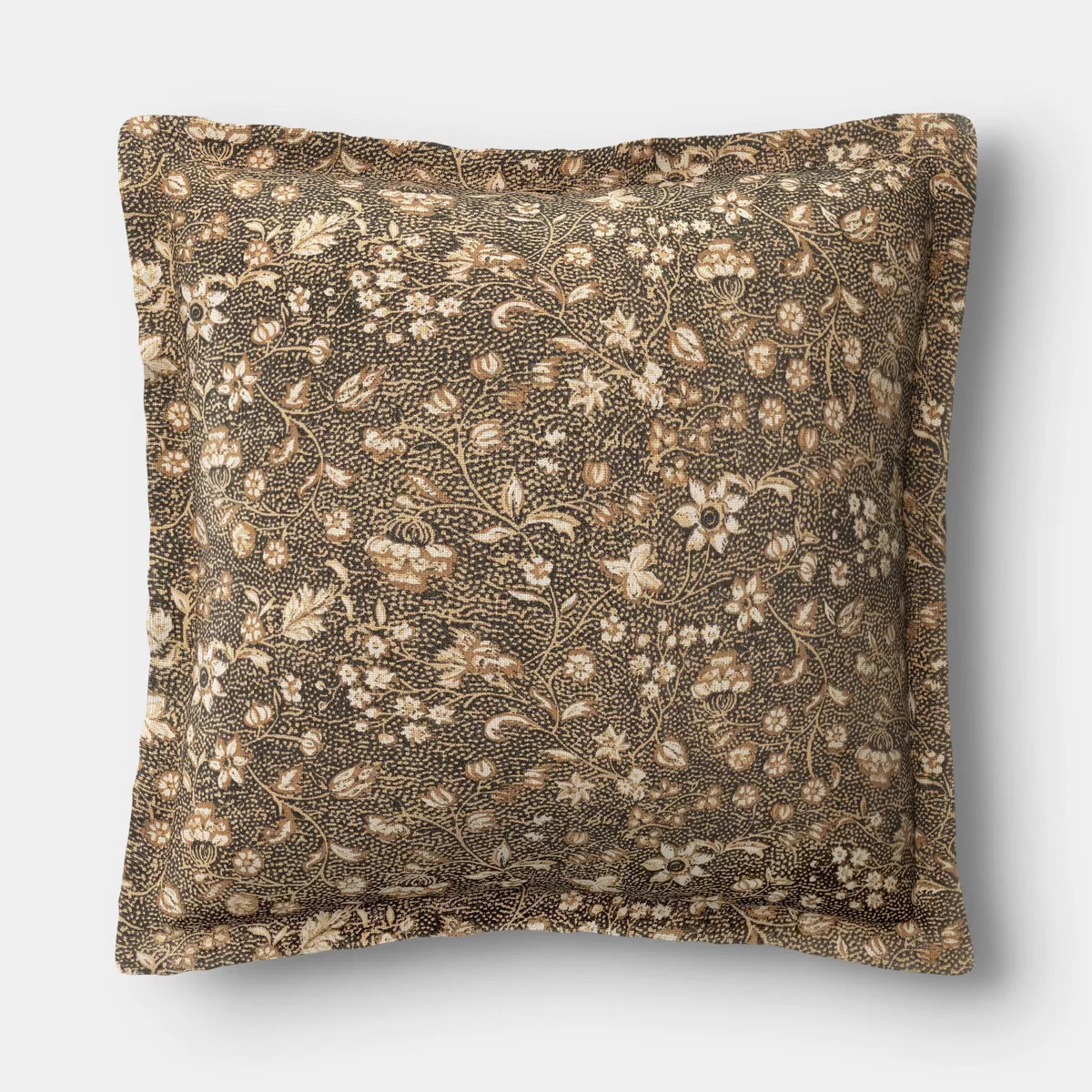 18"x18" Square Floral Printed Throw Pillow Gray/Neutral -Threshold™™™ | Target