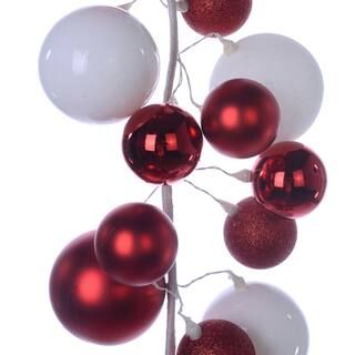 6ft. Red & White Ball Garland by Ashland® | Michaels Stores