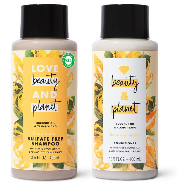Love Beauty and Planet Ylang Shampoo and Conditioner - 27 fl oz/2pc | Target