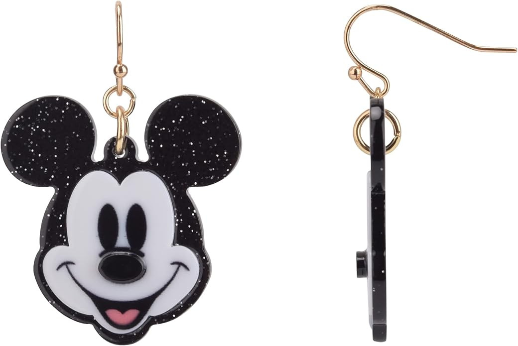 Disney Earrings, One Pair in Authentic Jewelry Gift Box, Hanging Acrylic Charm with 1.5” Drop, ... | Amazon (US)