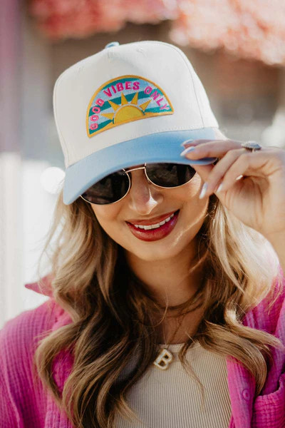 Good Vibes Only Patch Vintage Women's Hat | Katydid.com