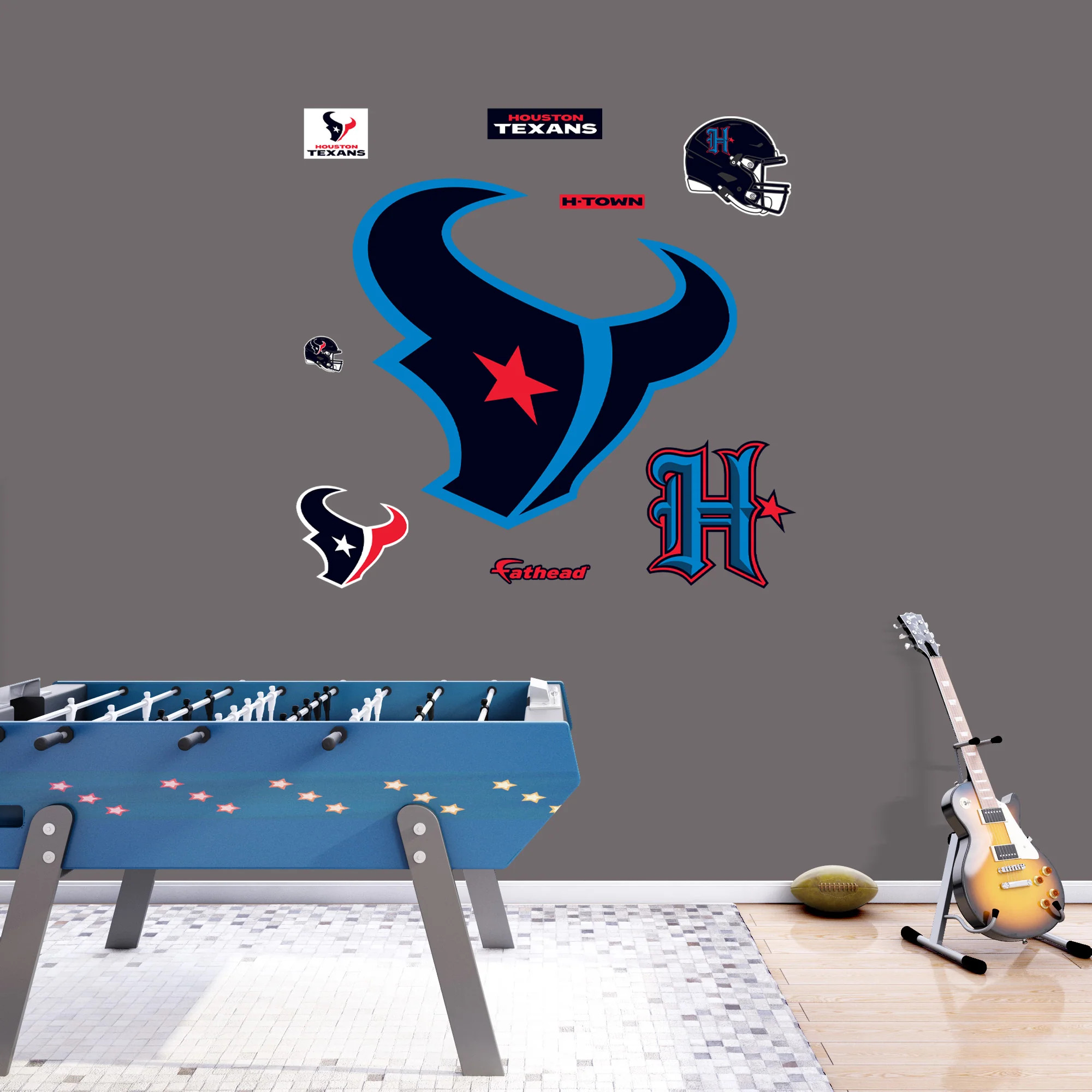 Houston Texans: Color Rush Logo - Officially Licensed NFL Removable Ad | Fathead