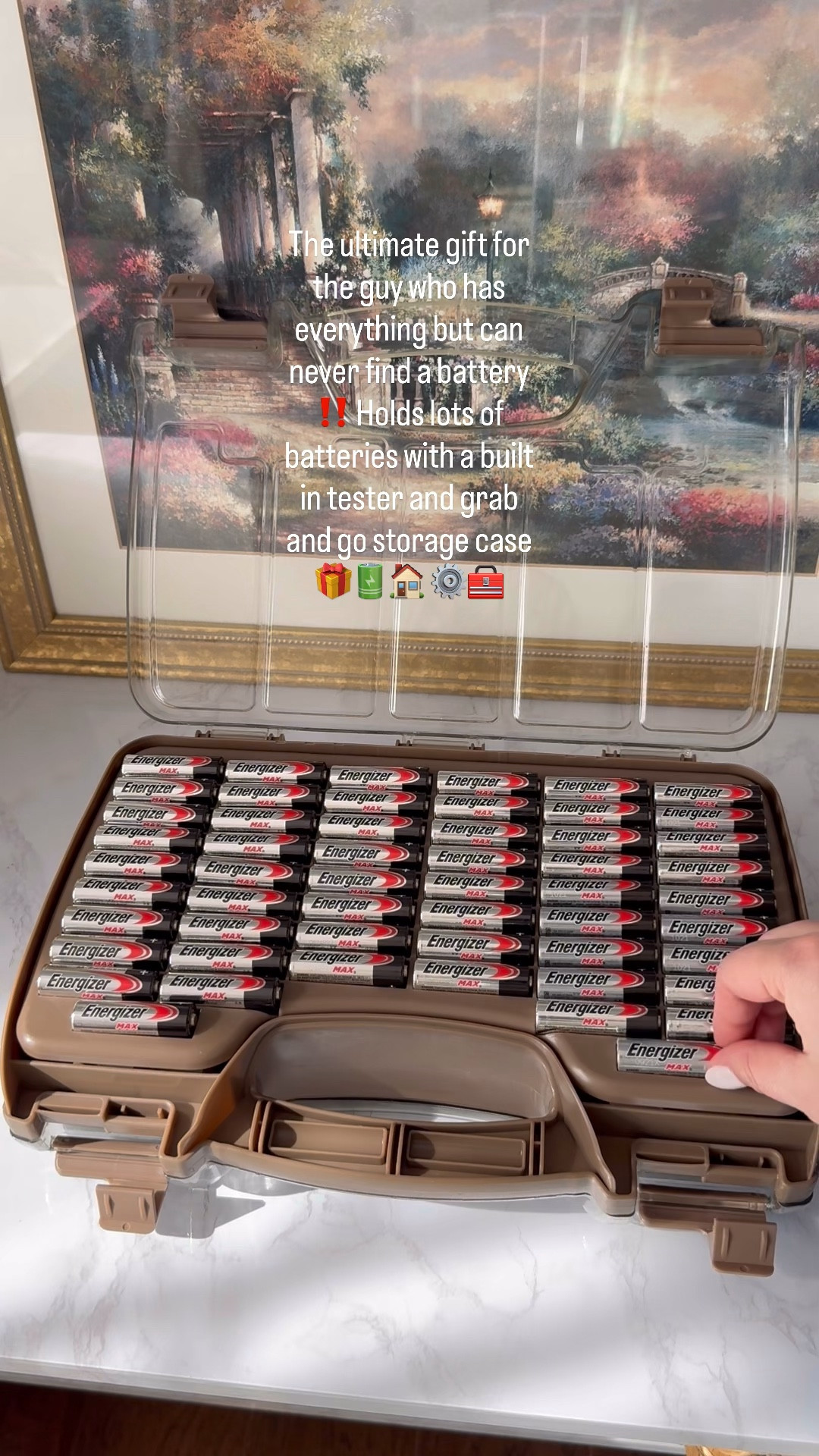 The ultimate gift for the guy who has everything but can never find a battery ‼️ Holds lots of batteries with a built in tester and grab and go storage case 🎁🔋🏠 ⚙️🧰


#GiftIdeas #giftsforhim #ChristmasGifts #Gift #practicalgifts 


Christmas Gift for Dad, Gift for Husband, Practical Gifts for Him, Holiday Must Have, Gift Idea for Him, Dad, Organizer, Tech Guy, Battery Storage, Essential gift, Handy Tools, Gifts Under $50, Men’s Gift Ideas, Home Gifts, Home Must Haves 

#LTKHome #LTKFindsUnder50