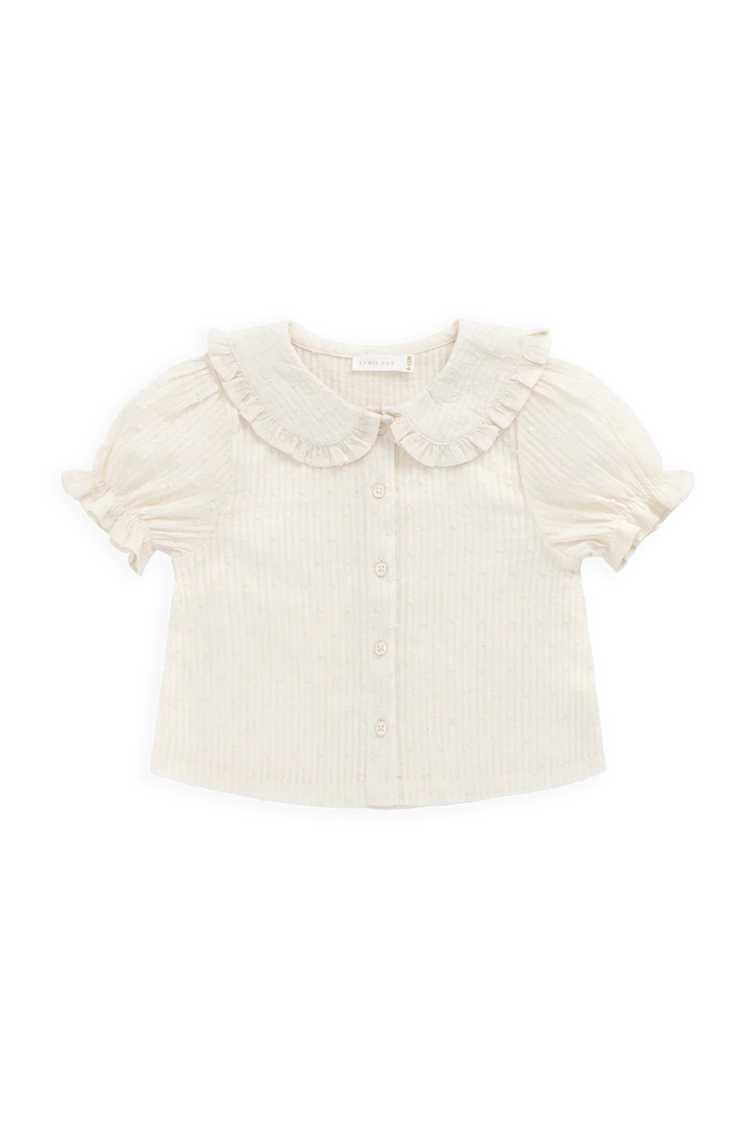 Organic Cotton Bowie Blouse-Parchment | Jamie Kay