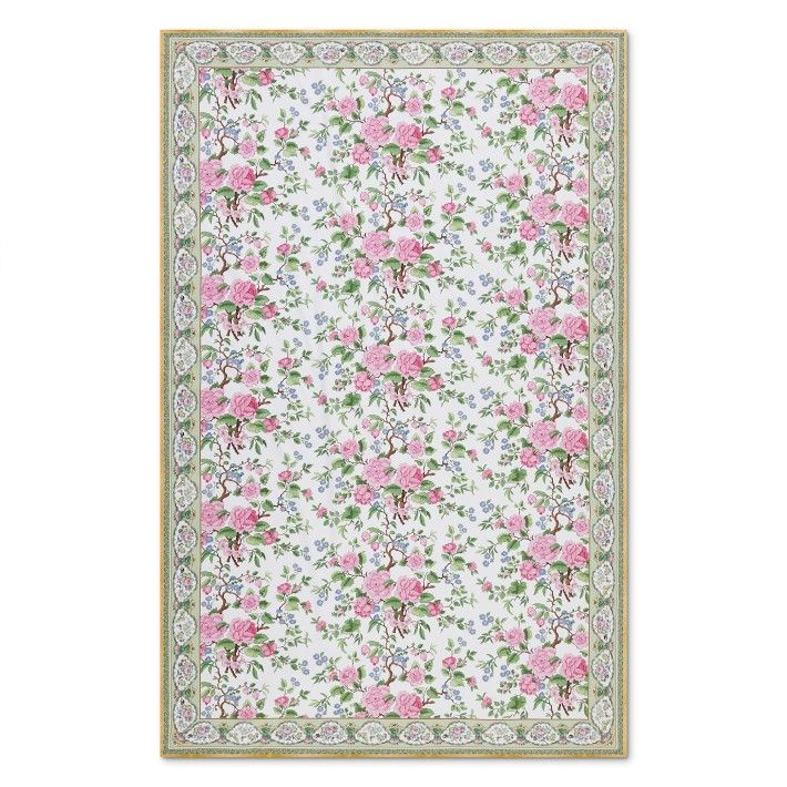 Canton Rose Floral Tablecloth | Williams-Sonoma