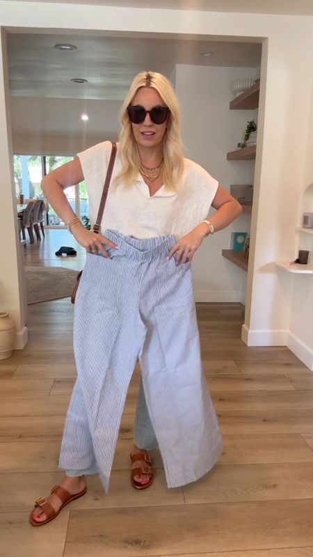 I’m loving the not denim pant trend! These pants are from Amazon and I’m wearing a size 4! I’m 5’5 and I cut the tiniest strip off of the bottom to make them the perfect ankle length! I’m wearing a medium in the top! 

#LTKFindsUnder50 #LTKStyleTip #LTKFindsUnder100