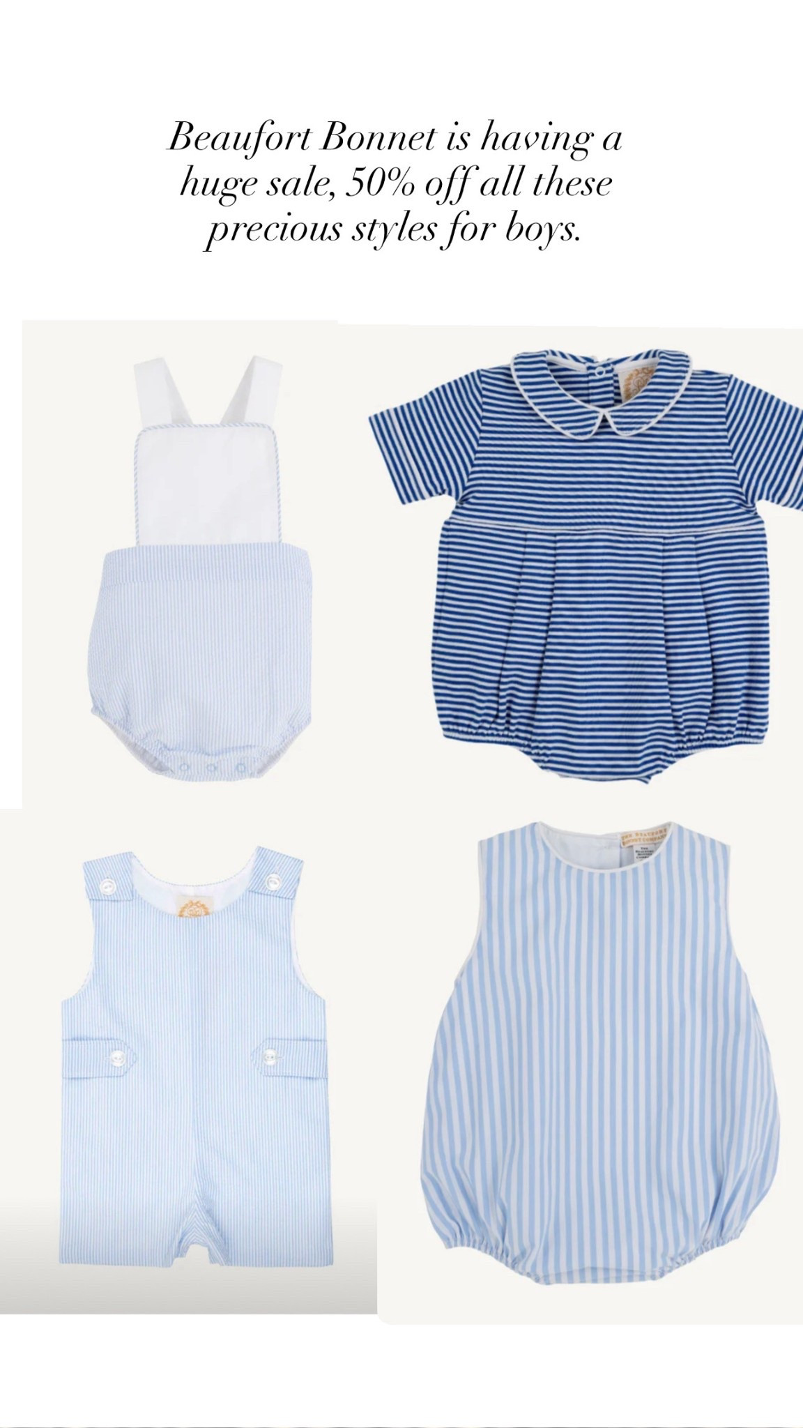beaufort bonnet sale! baby boy clothes 