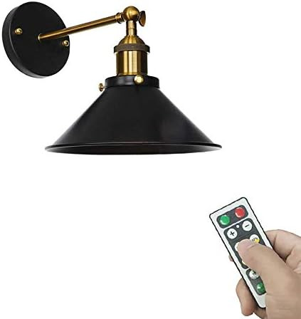 ANYE 1-Light 55 Lumens Led Remote Control Battery Operated Indoor Wireless Wall Sconce Light Fixt... | Amazon (US)