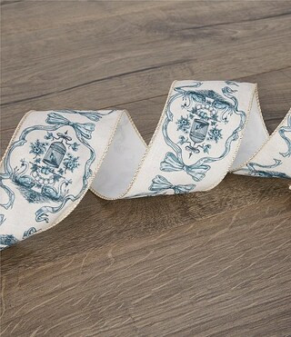 Southern Living Twelve Days of Christmas Collection Fabric Crest 3" Decorative Ribbon | Dillard's | Dillard's