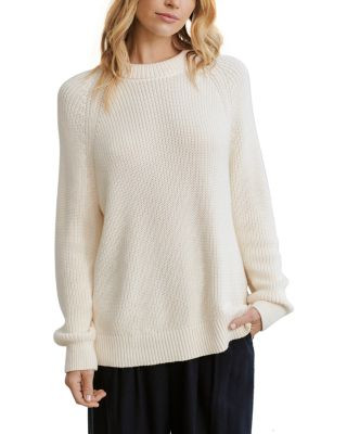 Oversized Cotton Fisherman Sweater | Bloomingdale's (US)