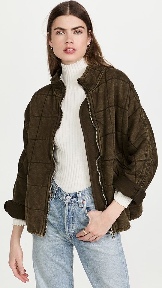 Dolman Quilted Knit Jacket | Shopbop