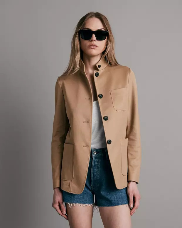 Buy Sid Cotton Pique Blazer for USD 595.00 | rag & bone | rag + bone