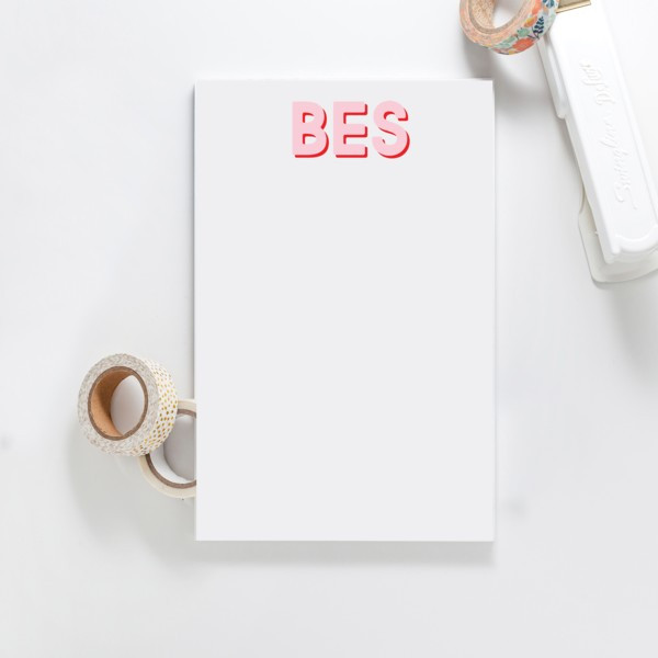 Modern Classics Monogram Notepad | Joy Creative Shop