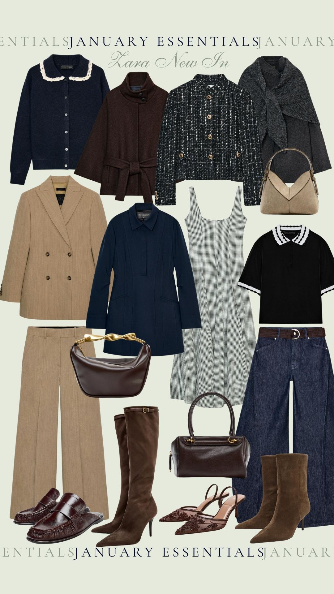 My New In Favourites from Zara 🤍✨ 

Loving these tonal colours and the barrel jeans! Obsessed with tweeds and ginghams coming back in this season! 🫶🏻

#LTKuk #LTKwinter #LTKstyletip