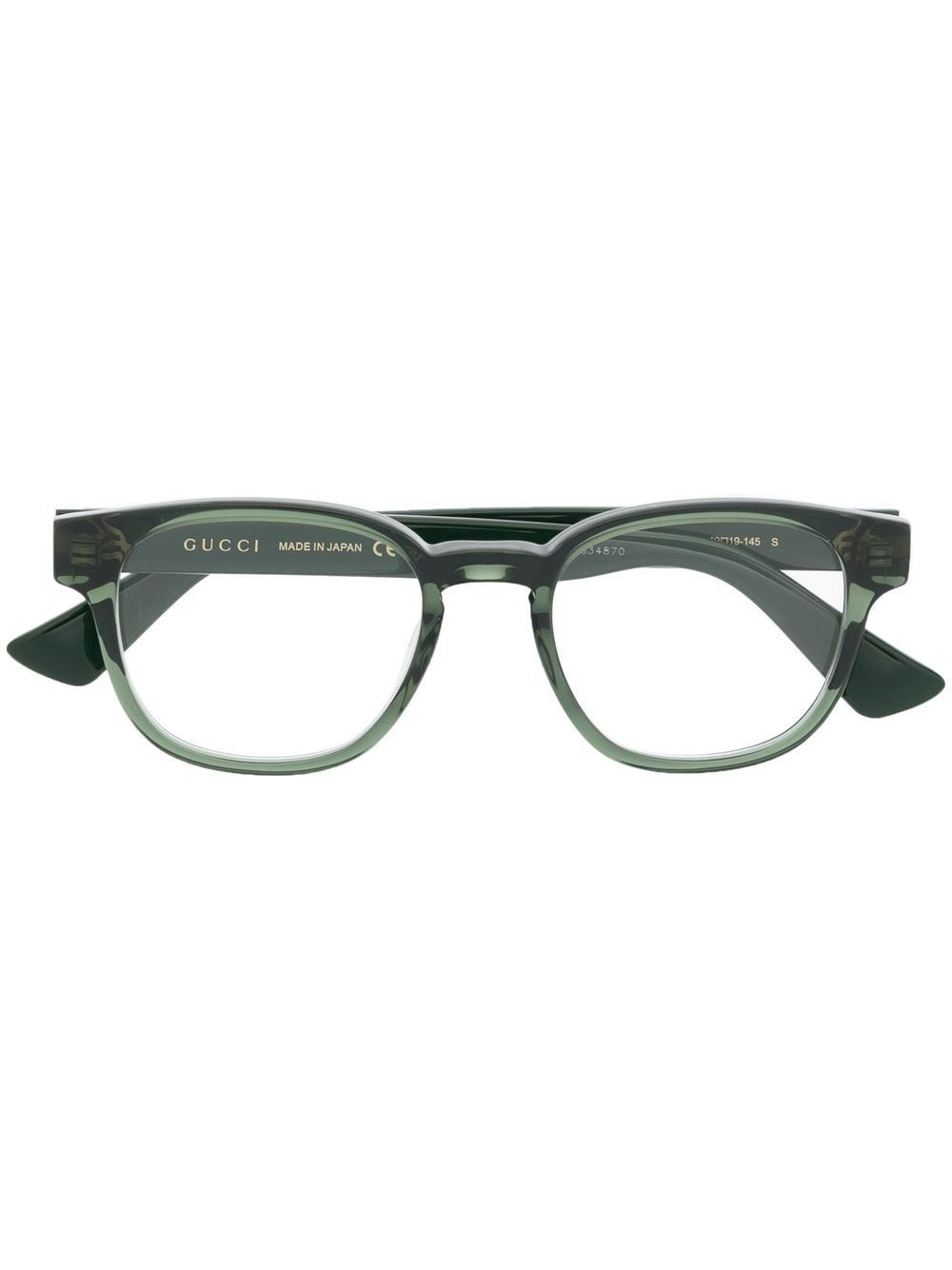 Gucci Eyewear round-frame optical glasses - Green | Farfetch Global