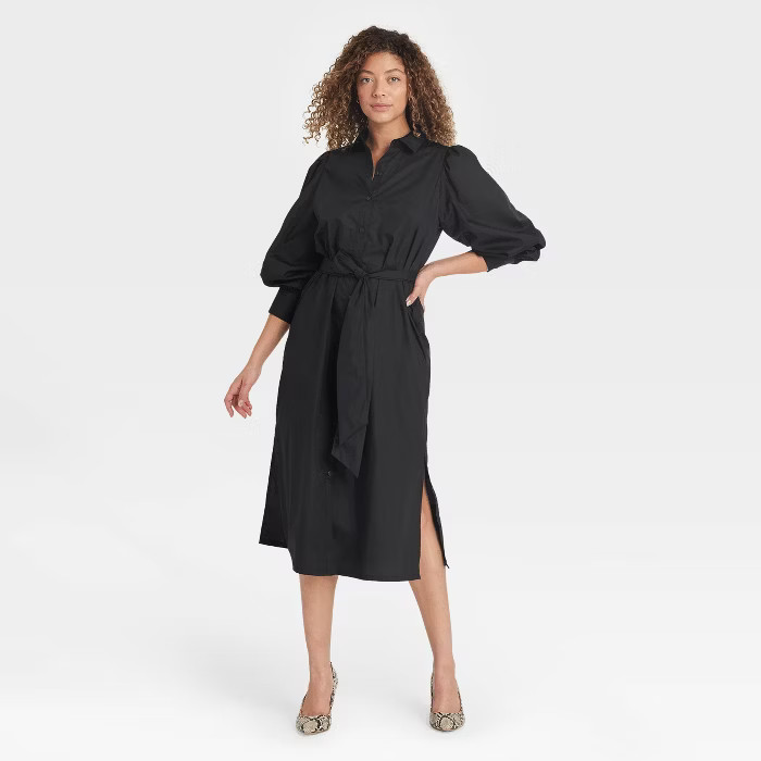 Women's Long Sleeve High Cuff Shirtdress - A New Day™ | Target