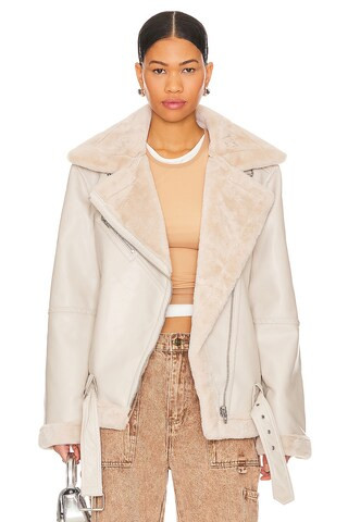BLANKNYC Long Moto Jacket in Break The Ice from Revolve.com | Revolve Clothing (Global)