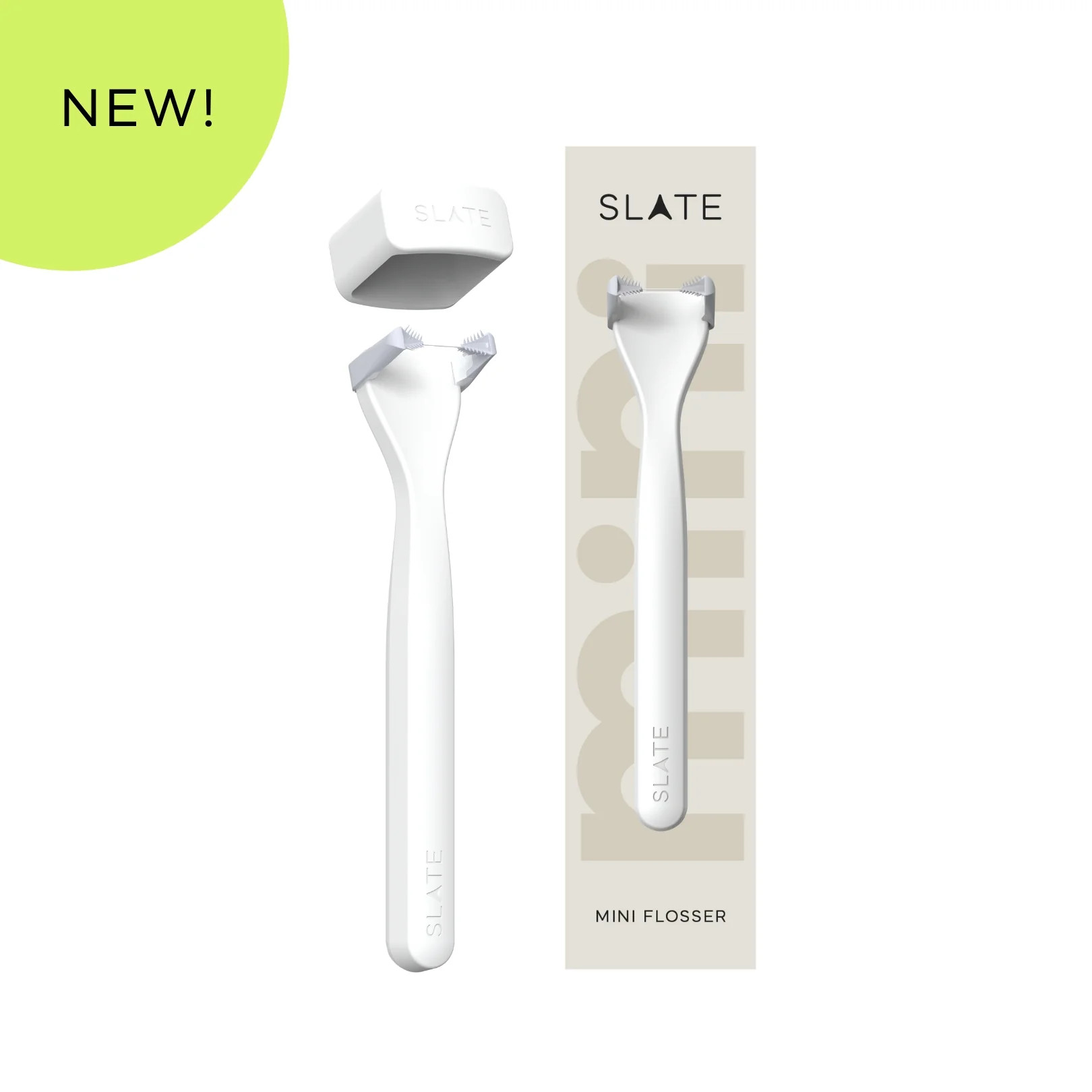 Slate Mini Flosser - WHITE | Slate Flosser