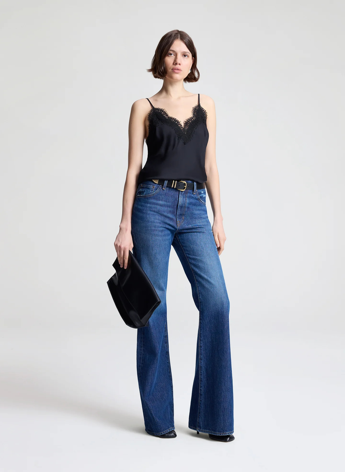 Presley Satin and Lace Camisole Top | A.L.C