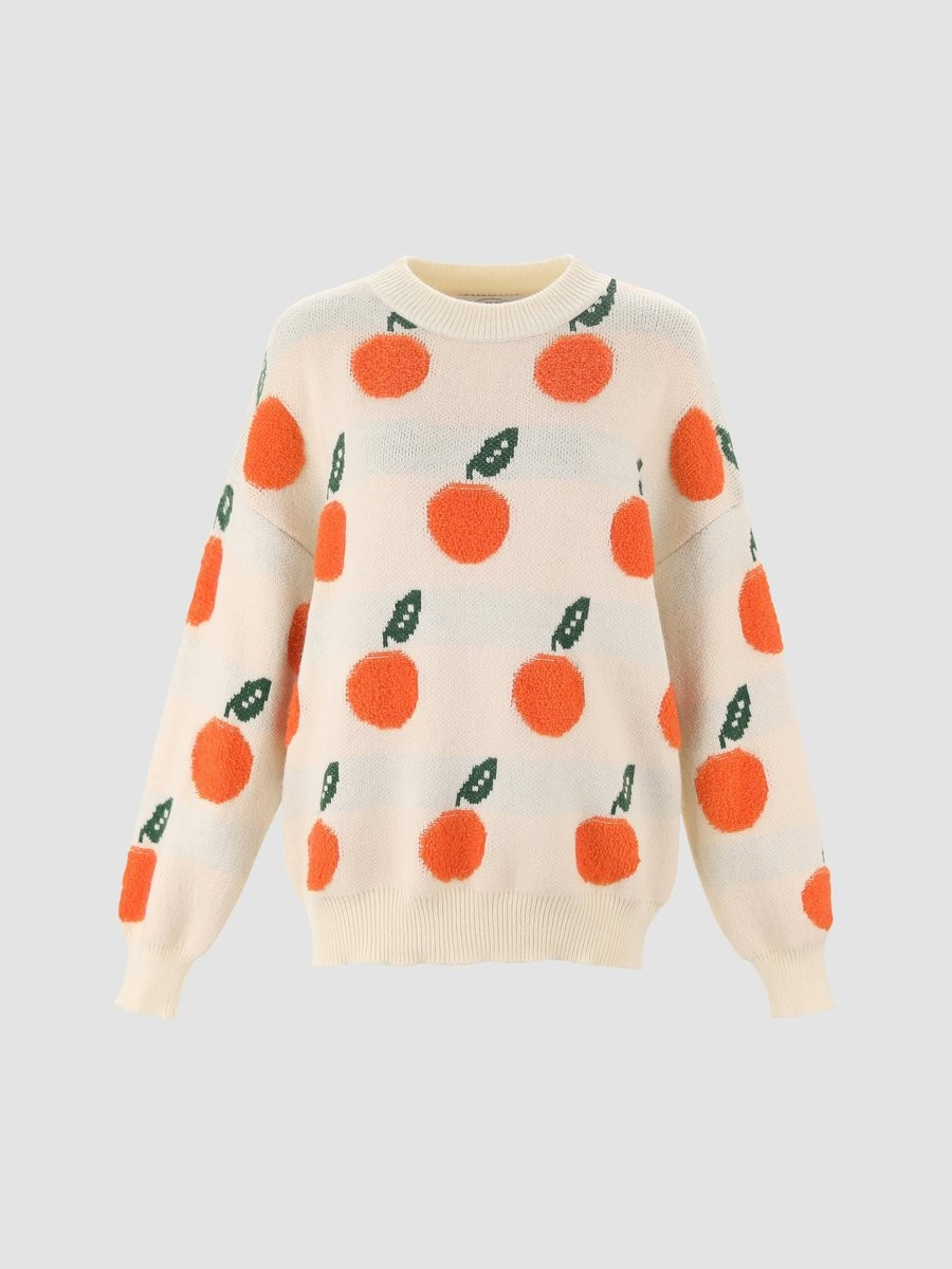 Orange Pattern Sweater | Cider