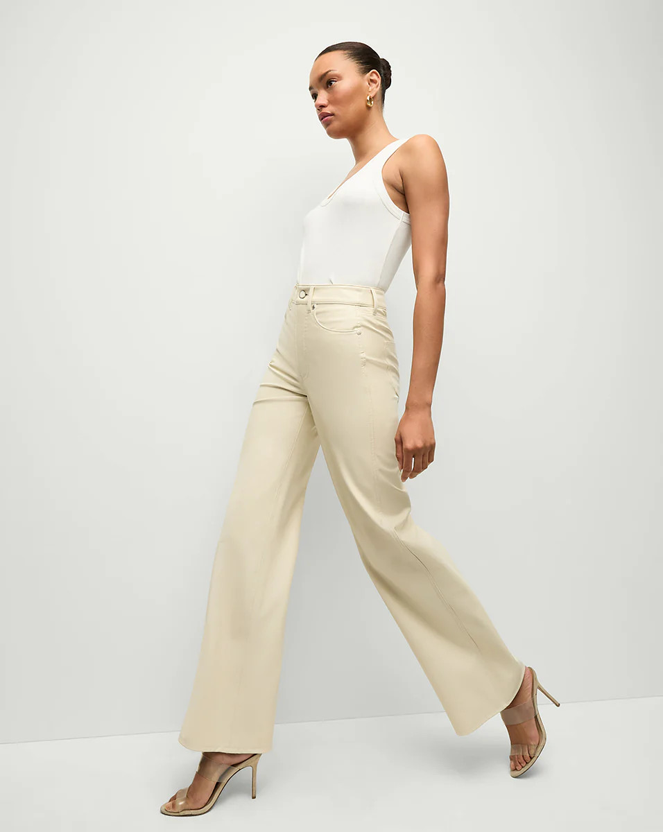 Taylor Vegan Leather Wide-Leg Pant | Veronica Beard