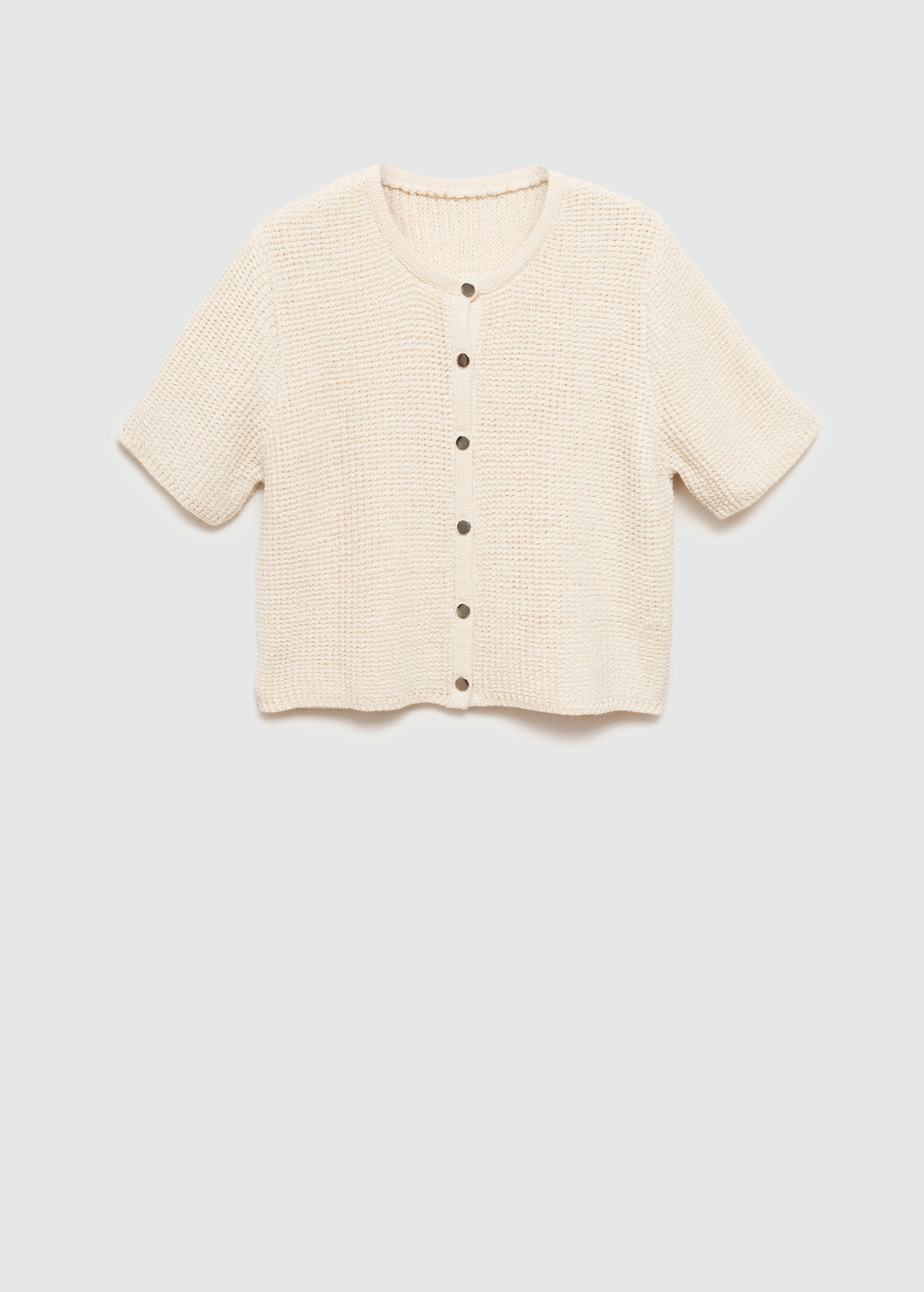 Short-sleeved knitted cardigan - Women | MANGO USA | Mango (US/MX/AU)