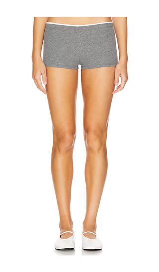 Darby Hot Short in Dark Grey | Revolve Clothing (Global)