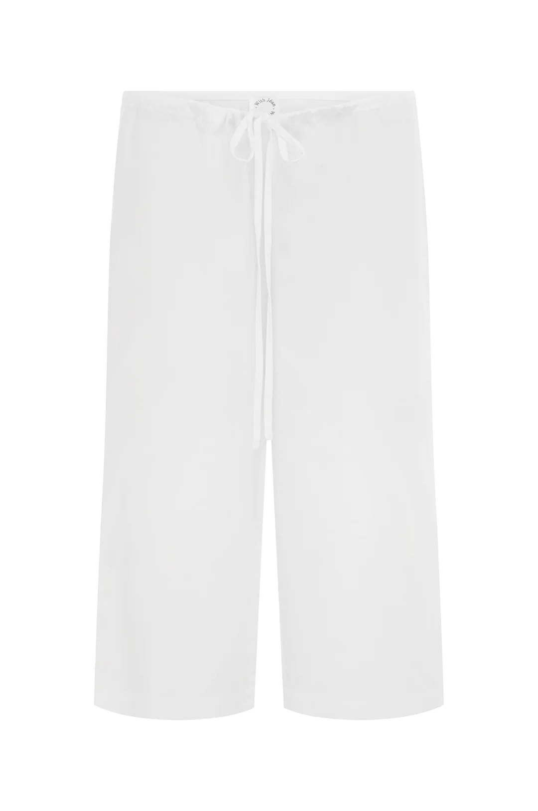 Arden Capri Pant | White | With Jean (US)