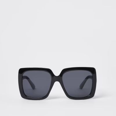 Black oversized square sunglasses | River Island (UK & IE)